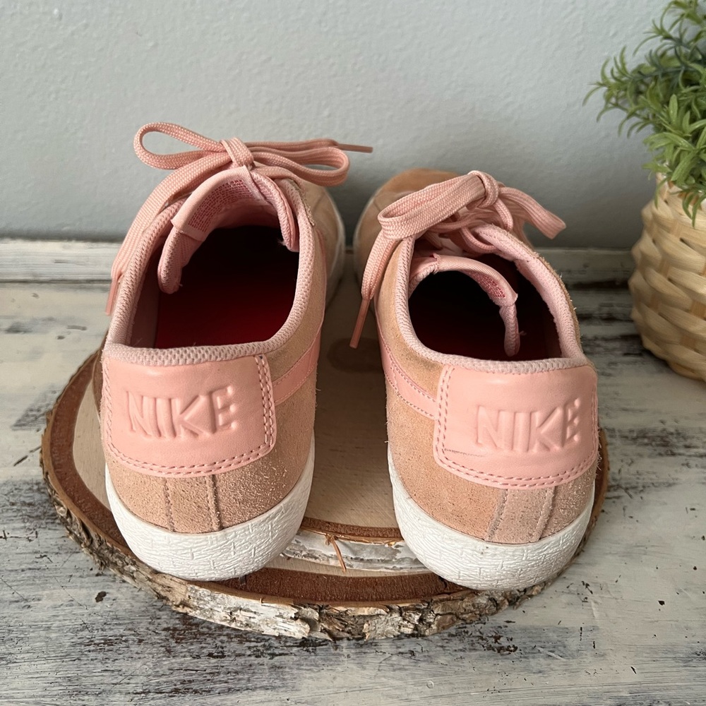 Nike Blazer Low Men 8.5 Women’s 9.5/10 Peach Pink Suede Retro Athletic Sneakers - Picture 7 of 9